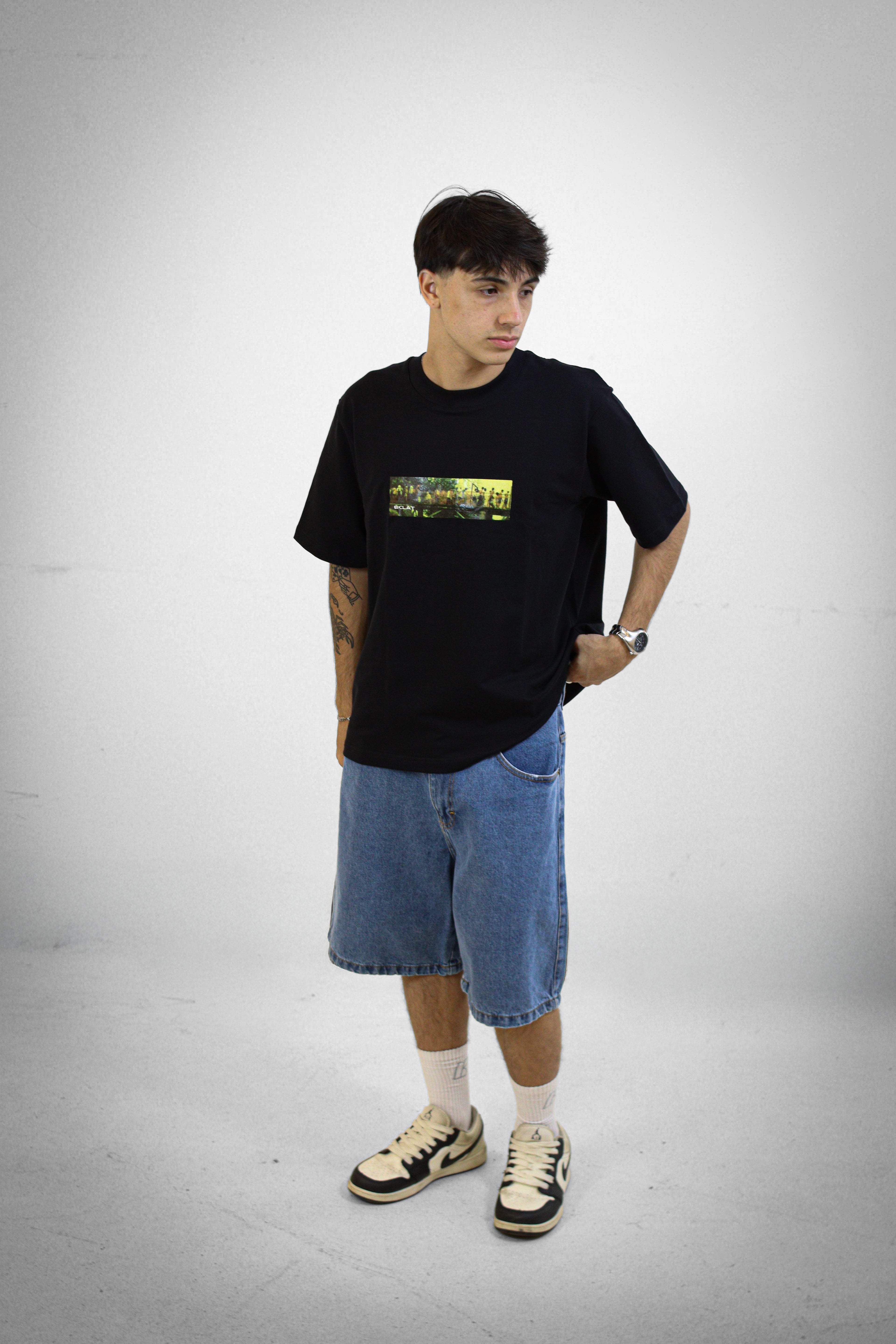 ÉCLAT TEE "BOX LOGO" PRETA