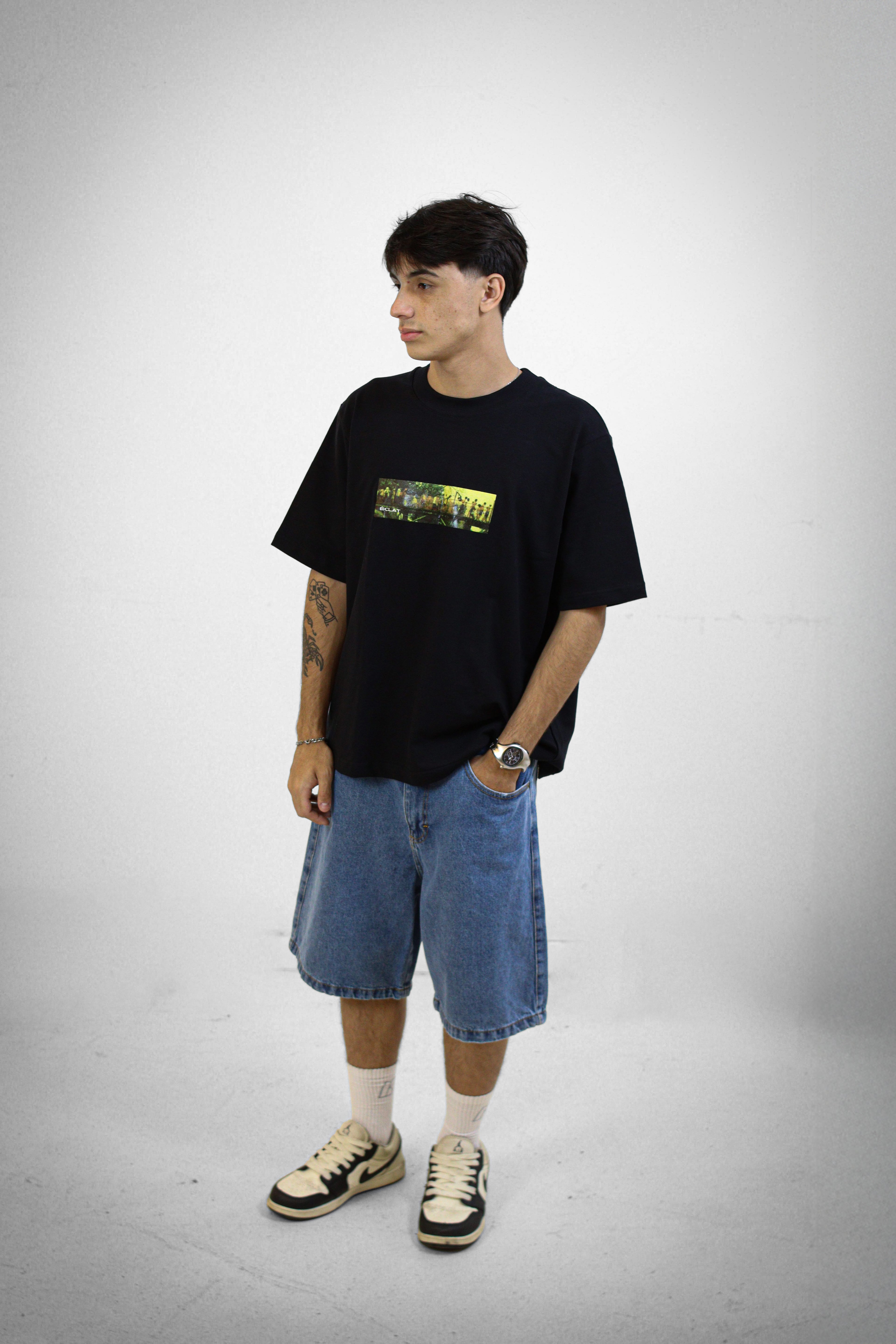 ÉCLAT TEE "BOX LOGO" PRETA